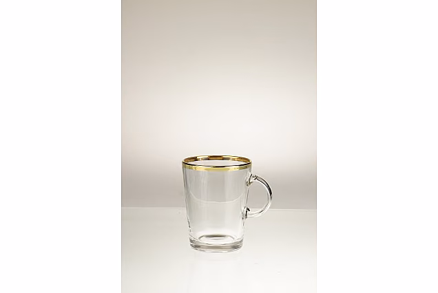 Faro Gold-FM-2 szt szklanki do herbaty z uchem 250ml