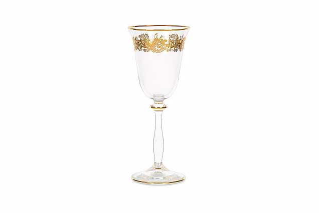 Luksusowe złocone kieliszki do wina białego 185ml Charme-CHRC-