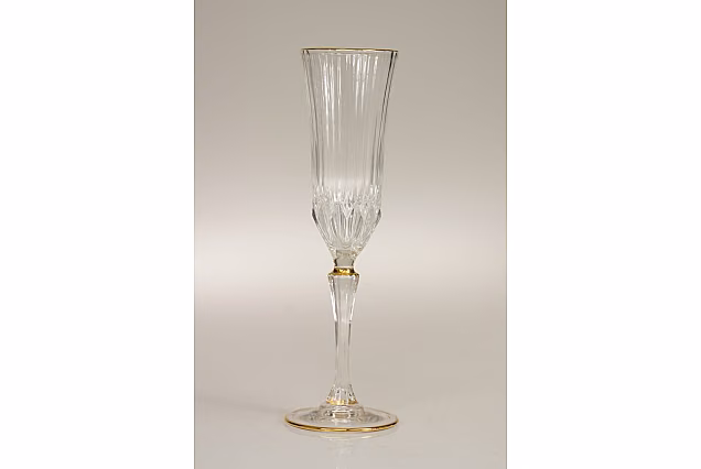 Eleganckie kieliszki do szampana 180ml ze złotym paskiem ADAGIO GOLD-ADGA
