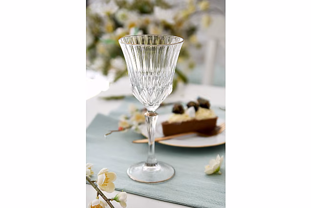 Eleganckie kieliszki do wody 280ml zdobione platyną ADAGIO PLATINUM-ADPB