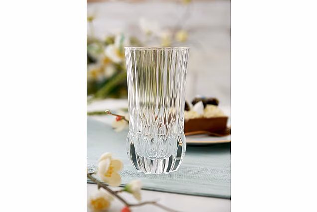 Eleganckie szklanki do wody z platynowym rantem ADAGIO PLATINUM-ADPD