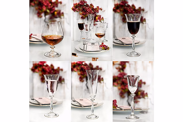 Eleganckie kieliszki do likieru platyna New York-NYDS