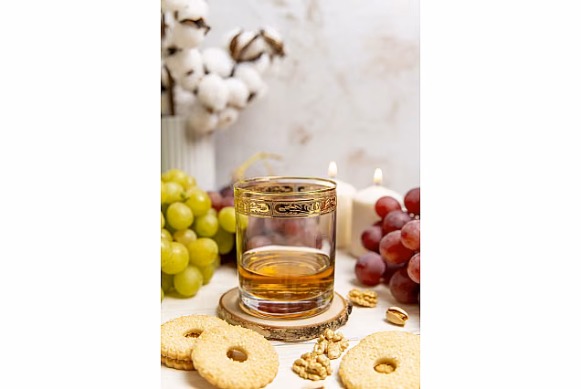 Zdobione złotem szklanki do whisky Diamant-DE