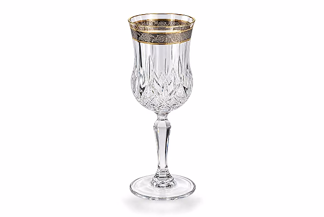 Luksusowe kieliszki do wina 230ml dekorowane Opera Platin-OCB