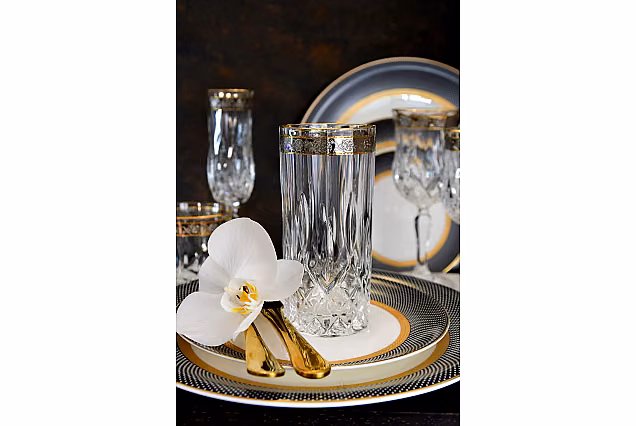 Eleganckie szklanki do napoju Opera Platin-OCD- 350ml